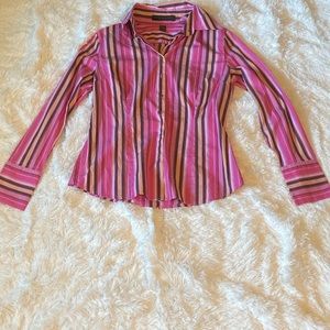 Express Design Studio 3/4 Sleeve Button Down Shirt